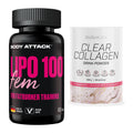 Diät-Duo: Body Attack Lipo 100 Fem + BioTech Clear Collagen – alle enthaltenen Artikel