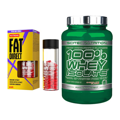 Diät-Duo: Nutrend Fat Direct + Scitec Whey Isolate – alle enthaltenen Artikel