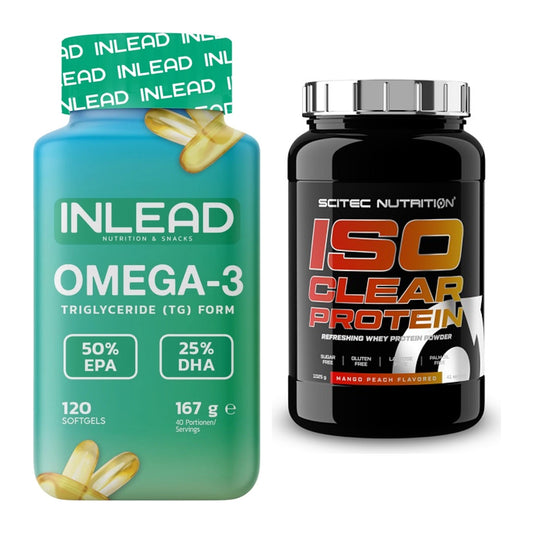 Diät-Duo: INLEAD Omega-3 + Scitec IsoClear Protein – alle enthaltenen Artikel