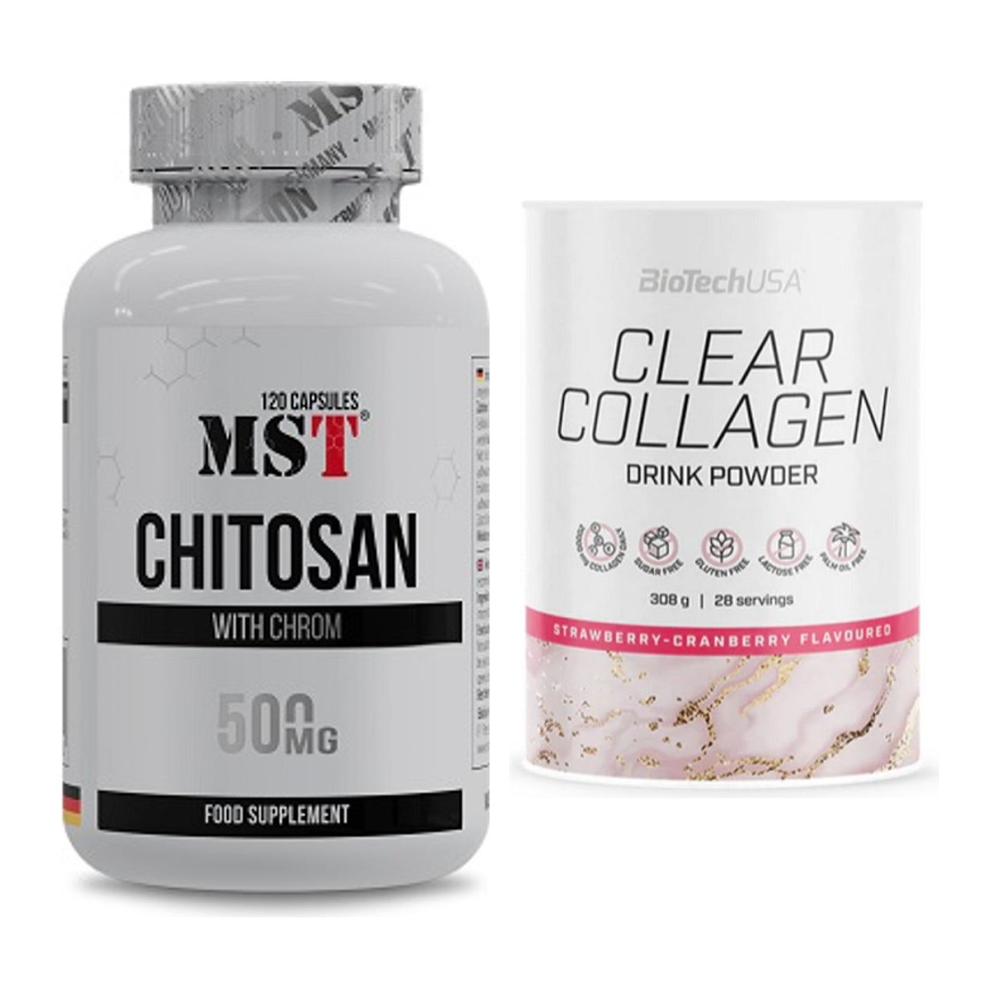 Diät-Duo: MST Chitosan + Chrom + BioTech Clear Collagen – alle enthaltenen Artikel