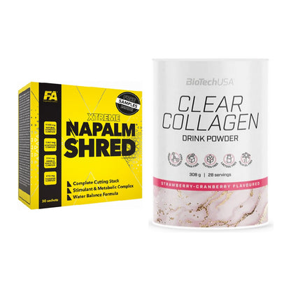 Diät-Duo: FA Nutrition NAPALM Shred + BioTech Clear Collagen – alle enthaltenen Artikel