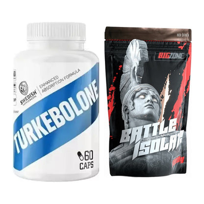 Diät-Duo: Swedish Supplements Turkebolone + Big Zone Battle Isolate – alle enthaltenen Artikel