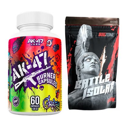 Diät-Duo: AK47 Labs Fatburner + Big Zone Battle Isolate – alle enthaltenen Artikel