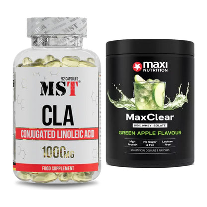 Diät-Duo: MST CLA 1000mg + MaxiNutrition MaxClear 100% Clear – alle enthaltenen Artikel