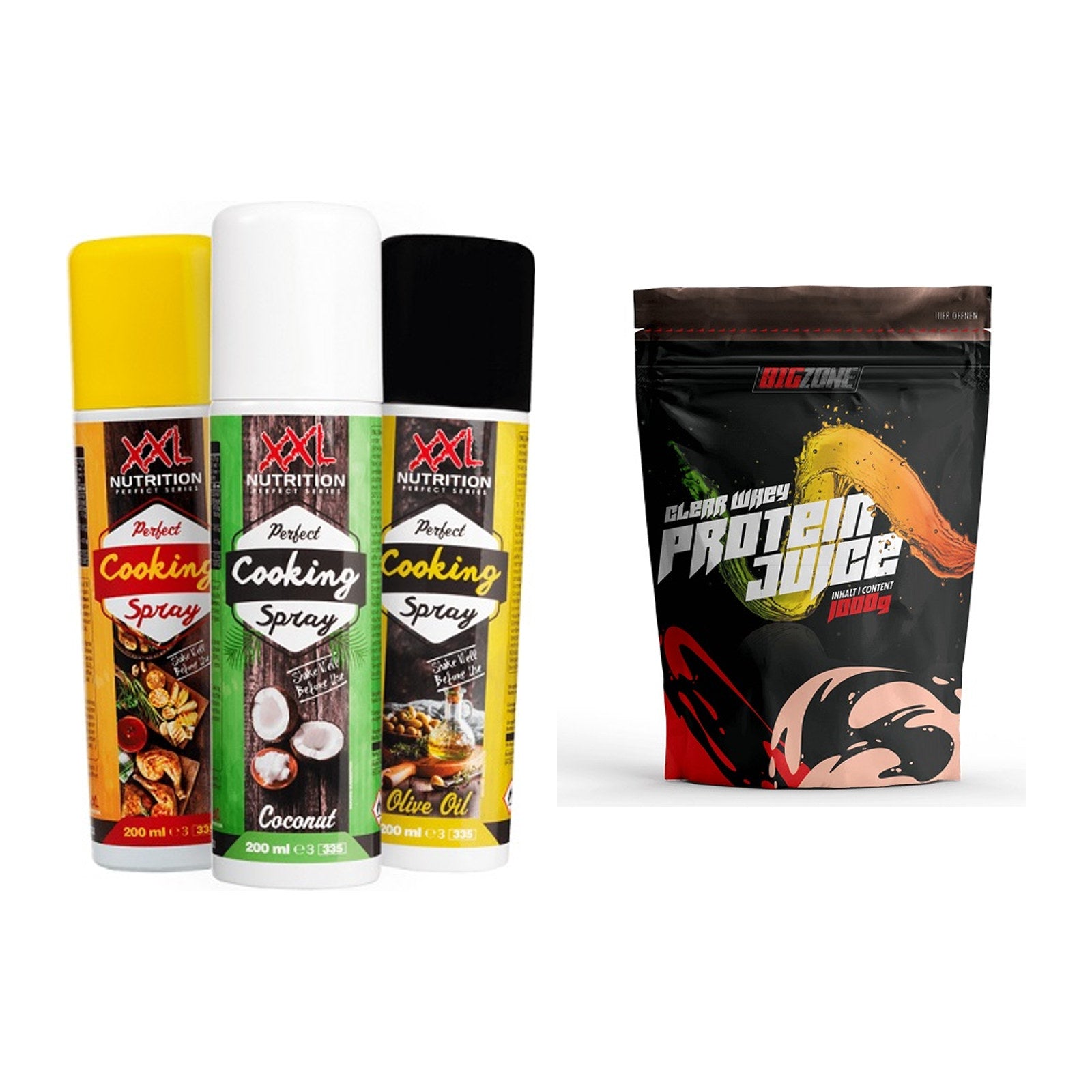 Diät-Duo: XXL Nutrition Perfect + Big Zone Clear Whey Protein – alle enthaltenen Artikel