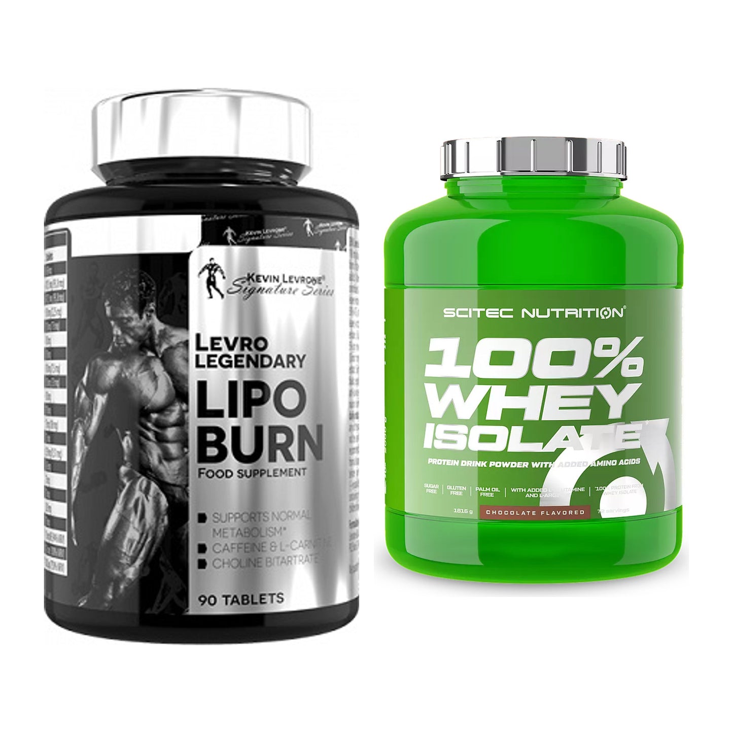 Diät-Duo: Kevin Levrone Lipo Burn + Scitec Whey Isolate – alle enthaltenen Artikel
