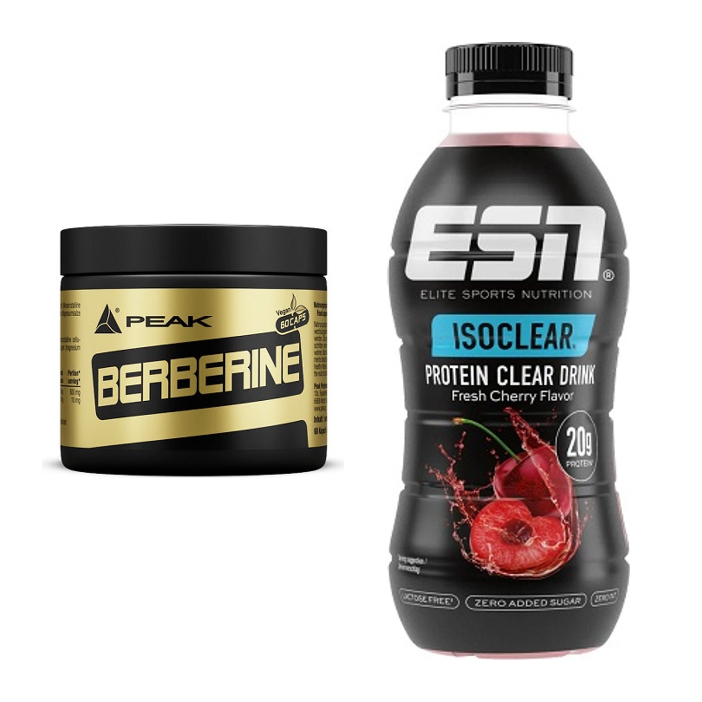 Diät-Duo: Peak Berberine + ESN Isoclear RTD – alle enthaltenen Artikel