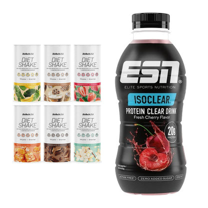 Diät-Duo: BioTech Diet Shake + ESN Isoclear RTD – alle enthaltenen Artikel