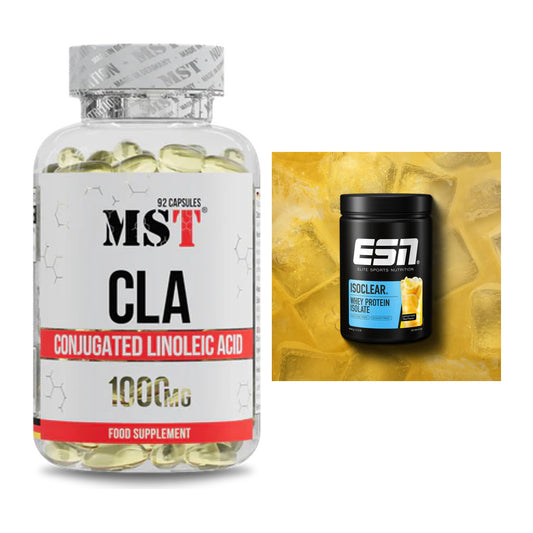 Diät-Duo: MST CLA 1000mg + ESN ISOCLEAR Whey Isolate – alle enthaltenen Artikel