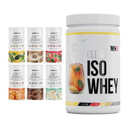 Diät-Duo: BioTech Diet Shake + MST Iso Clear – alle enthaltenen Artikel