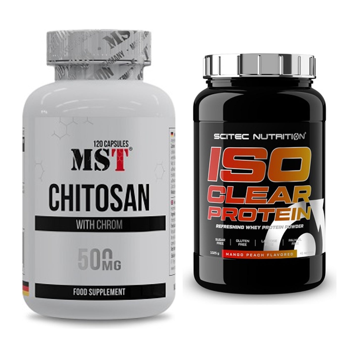 Diät-Duo: MST Chitosan + Chrom + Scitec IsoClear Protein – alle enthaltenen Artikel