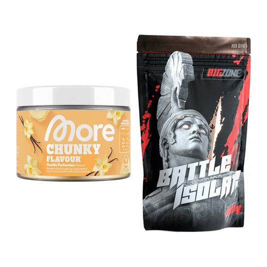 Diät-Duo: More Nutrition Chunky Flavour + Big Zone Battle Isolate – alle enthaltenen Artikel
