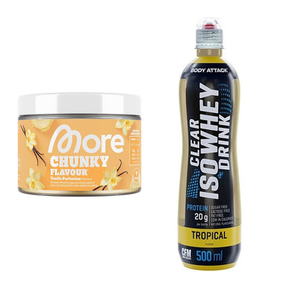 Diät-Duo: More Nutrition Chunky + Body Attack Clear Iso Whey – alle enthaltenen Artikel