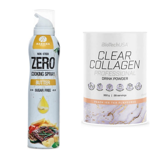Diät-Duo: Rabeko Zero Cooking Spray + BioTech Clear Collagen – alle enthaltenen Artikel