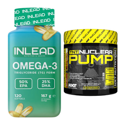 Diät-Duo: INLEAD Omega-3 + NXT Nutrition TNT Nuclear Pump – alle enthaltenen Artikel