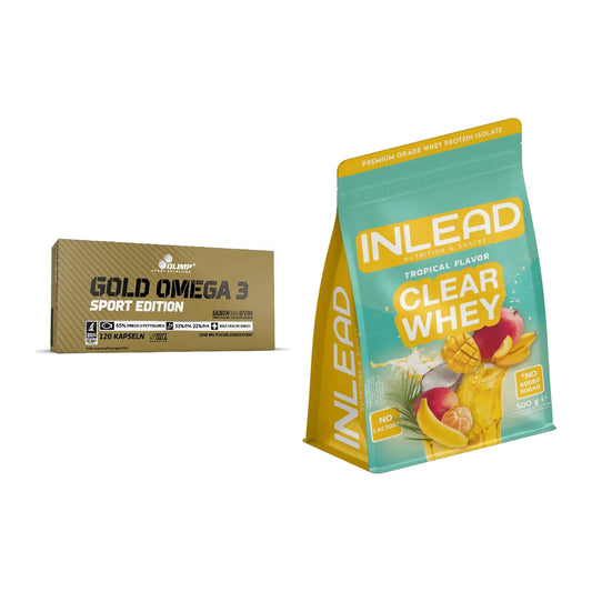 Diät-Duo: Olimp Omega 3 Sport Edition + INLEAD Clear Whey Isolate – alle enthaltenen Artikel