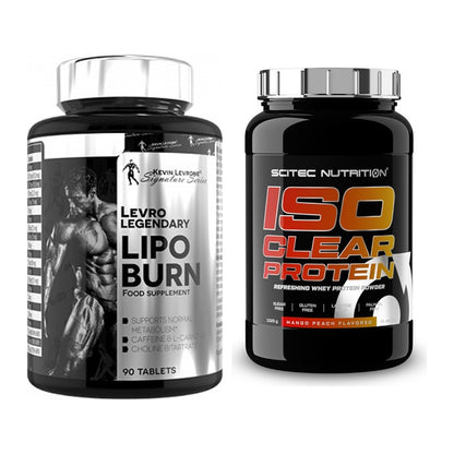 Diät-Duo: Kevin Levrone Lipo Burn + Scitec IsoClear Protein – alle enthaltenen Artikel
