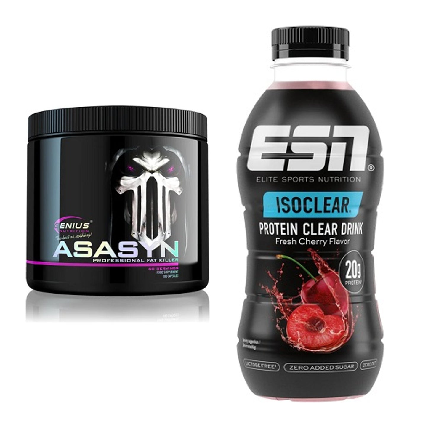 Diät-Duo: Genius Nutrition Asasyn + ESN Isoclear RTD – alle enthaltenen Artikel