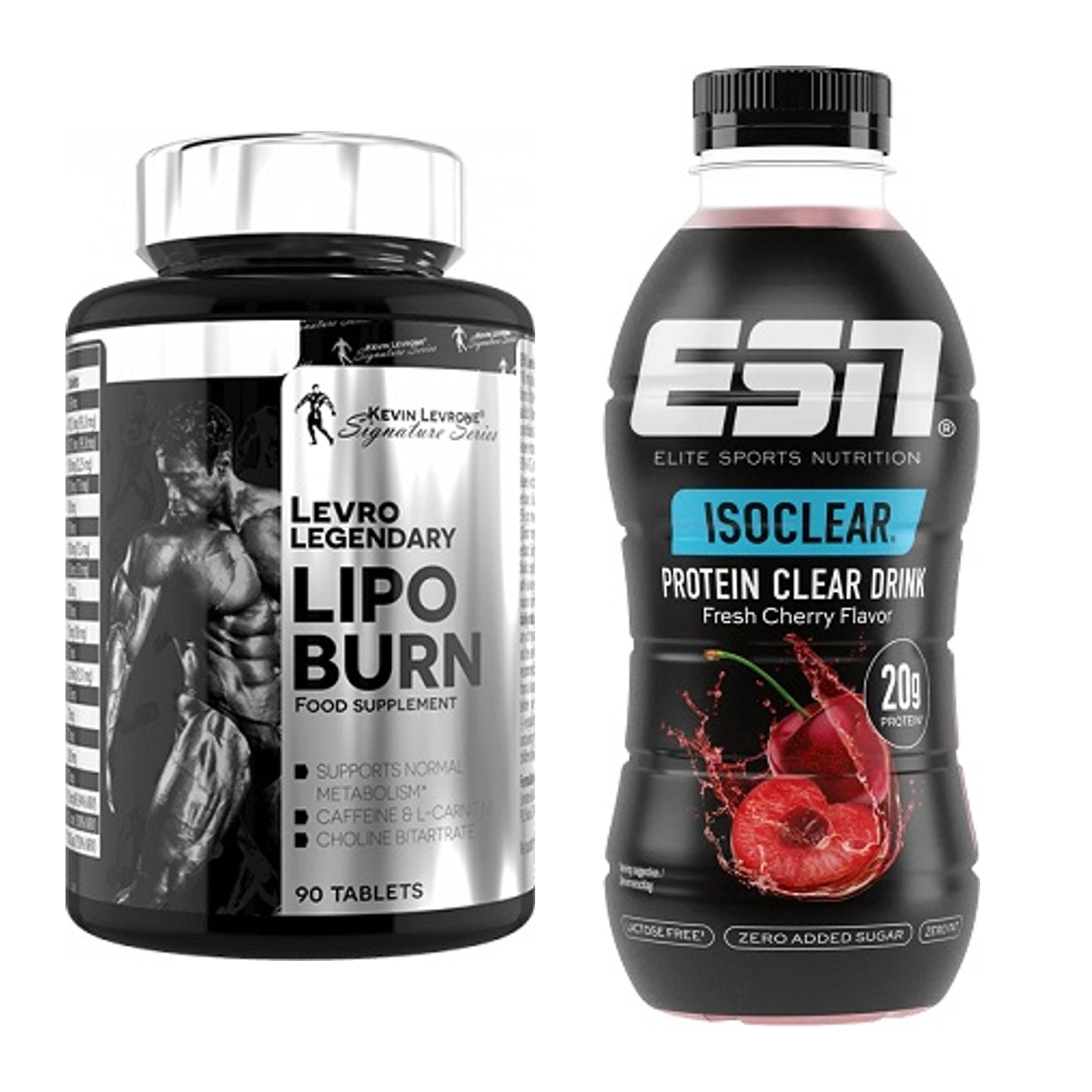 Diät-Duo: Kevin Levrone Lipo Burn + ESN Isoclear RTD – alle enthaltenen Artikel