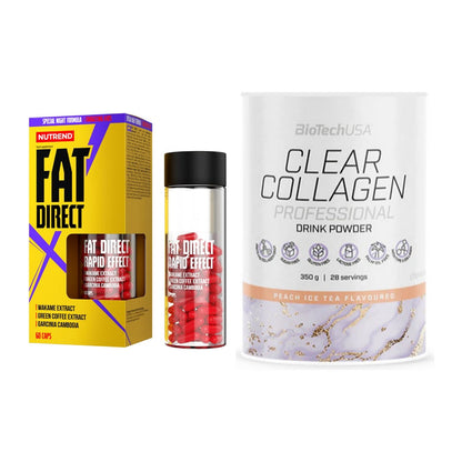 Diät-Duo: Nutrend Fat Direct + BioTech Clear Collagen – alle enthaltenen Artikel