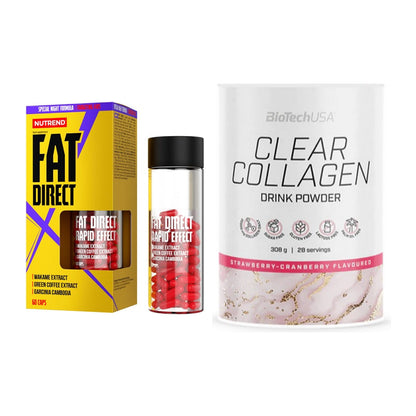 Diät-Duo: Nutrend Fat Direct + BioTech Clear Collagen – alle enthaltenen Artikel