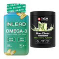 Diät-Duo: INLEAD Omega-3 + MaxiNutrition MaxClear 100% Clear – alle enthaltenen Artikel