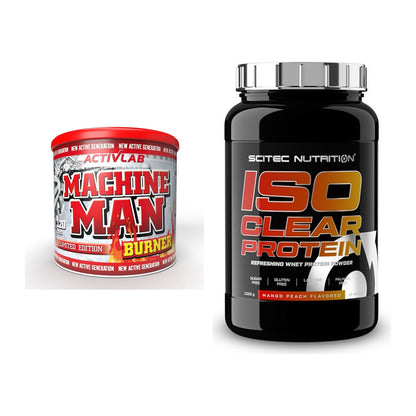 Diät-Duo: Activlab Machine Man Burner + Scitec IsoClear Protein – alle enthaltenen Artikel
