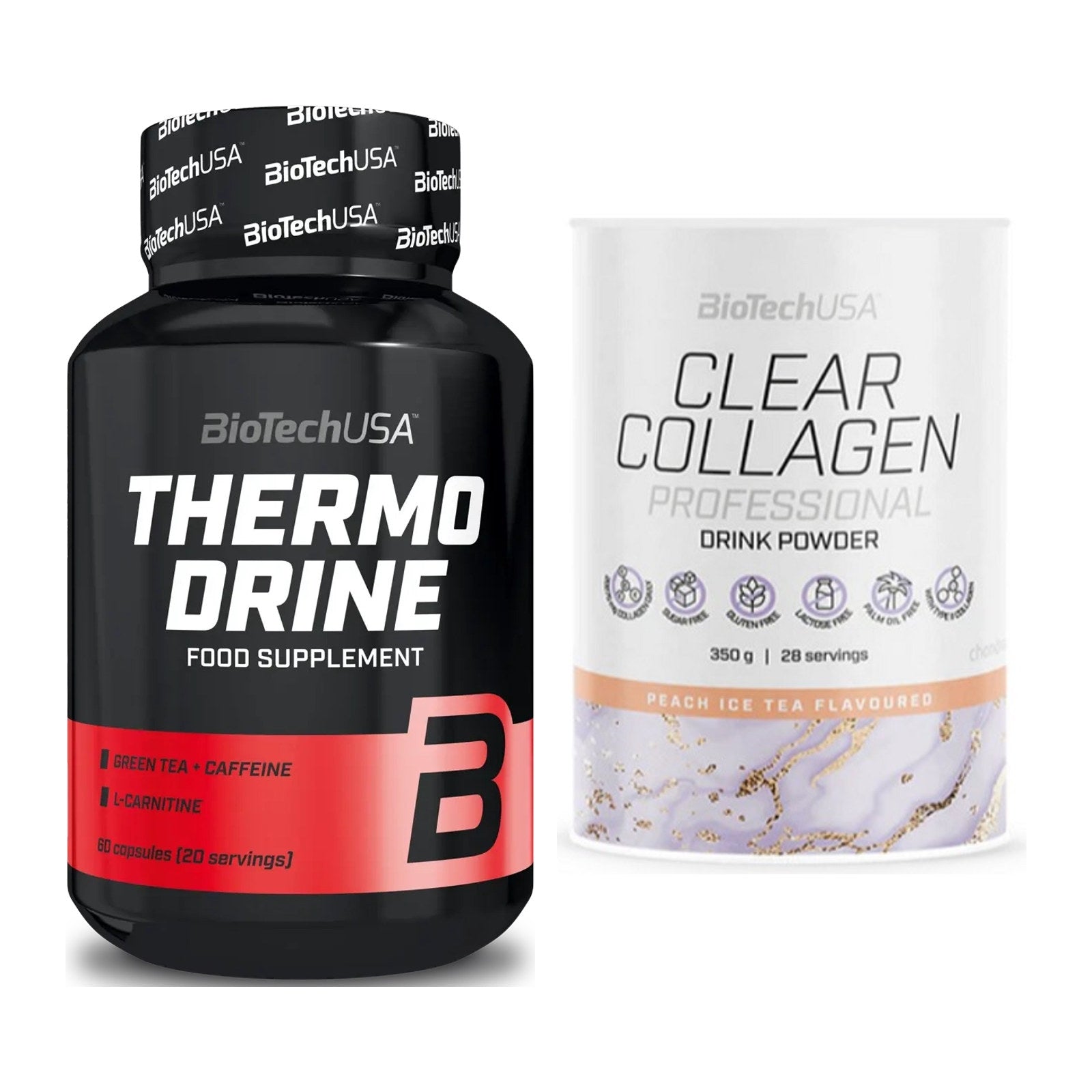 Diät-Duo: BioTech Thermo Drine + BioTech Clear Collagen – alle enthaltenen Artikel