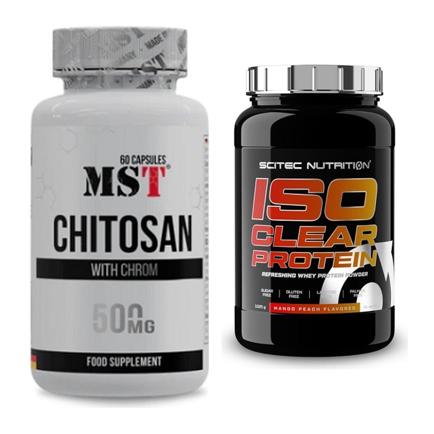 Diät-Duo: MST Chitosan + Chrom + Scitec IsoClear Protein – alle enthaltenen Artikel