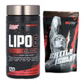 Diät-Duo: Nutrex Lipo 6 black 120 liquid + Big Zone Battle Isolate – alle enthaltenen Artikel