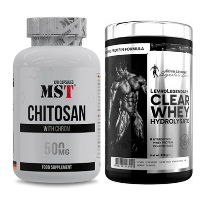 Diät-Duo: MST Chitosan + Chrom + Kevin Levrone Clear Whey – alle enthaltenen Artikel