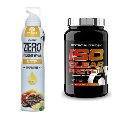 Diät-Duo: Rabeko Zero Cooking Spray + Scitec IsoClear Protein – alle enthaltenen Artikel
