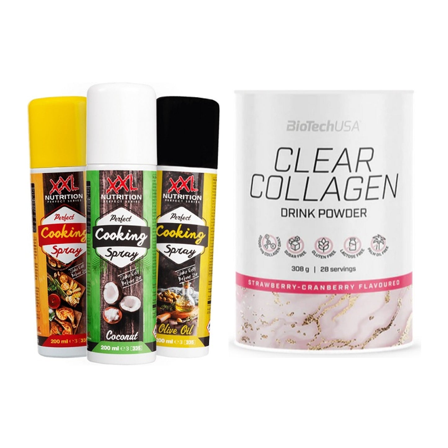 Diät-Duo: XXL Nutrition Perfect Cooking + BioTech Clear Collagen – alle enthaltenen Artikel