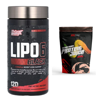 Diät-Duo: Nutrex Lipo 6 black 120 + Big Zone Clear Whey Protein – alle enthaltenen Artikel