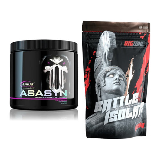 Diät-Duo: Genius Nutrition Asasyn + Big Zone Battle Isolate – alle enthaltenen Artikel