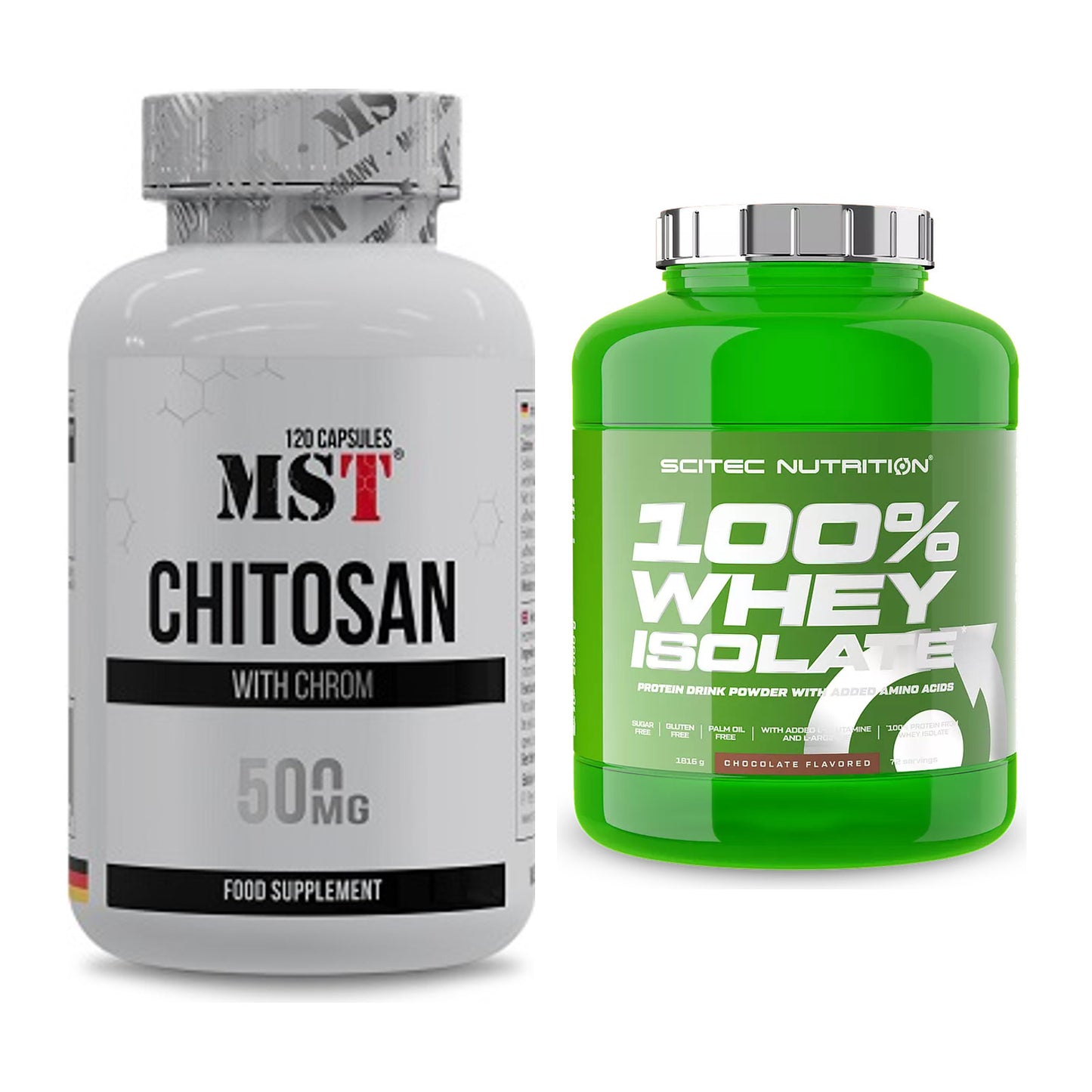 Diät-Duo: MST Chitosan + Chrom + Scitec Whey Isolate – alle enthaltenen Artikel