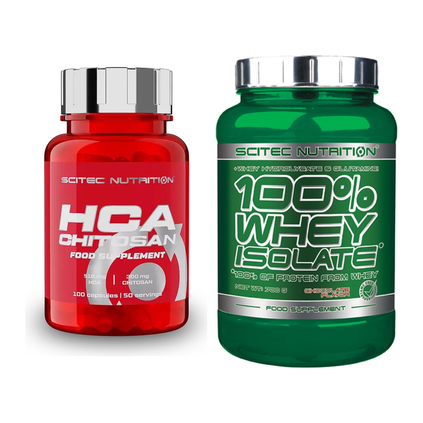 Diät-Duo: Scitec HCA-Chitosan + Scitec Whey Isolate – alle enthaltenen Artikel