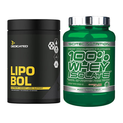 Diät-Duo: Dedicated Lipo-Bol + Scitec Whey Isolate – alle enthaltenen Artikel