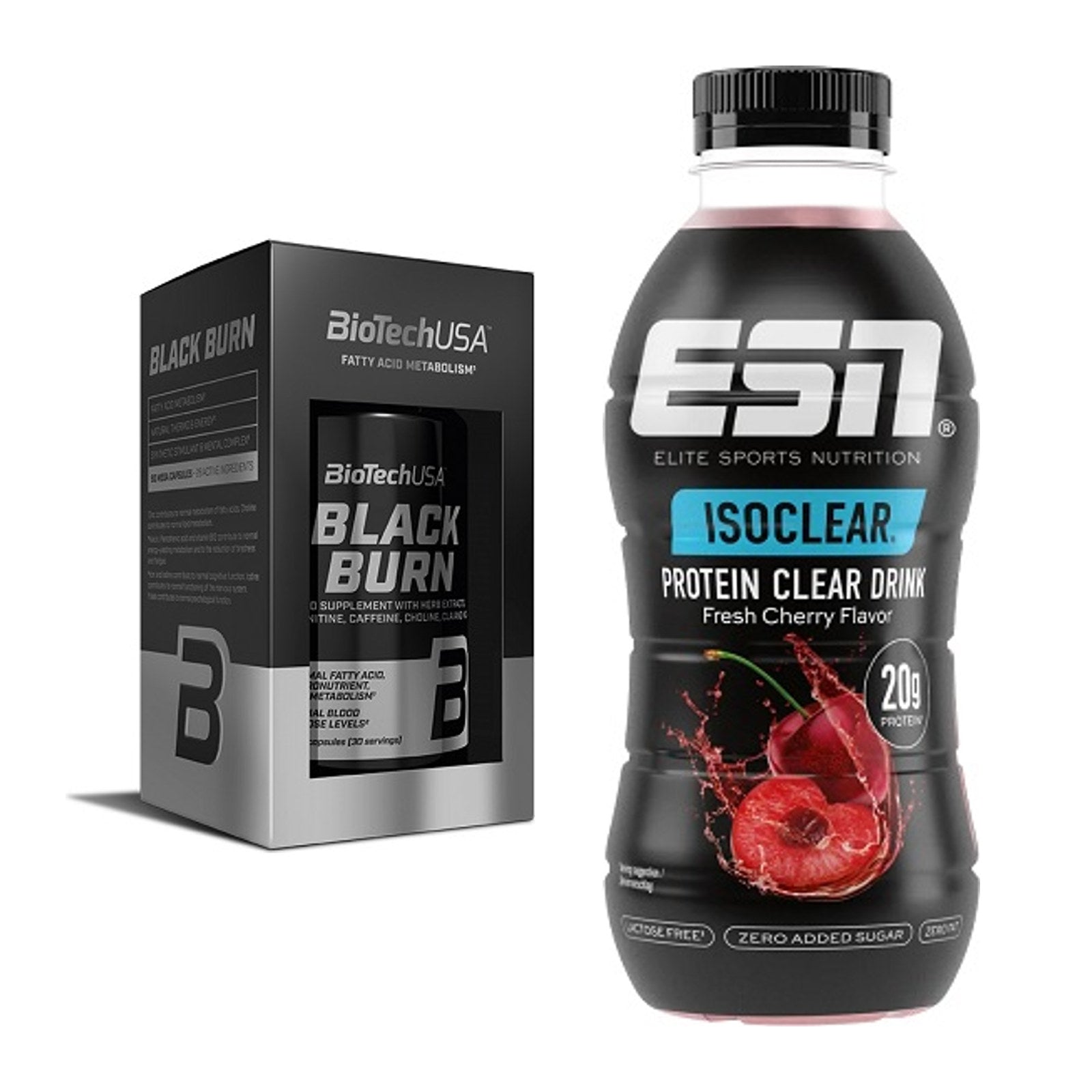 Diät-Duo: BioTech Black Burn + ESN Isoclear RTD – alle enthaltenen Artikel