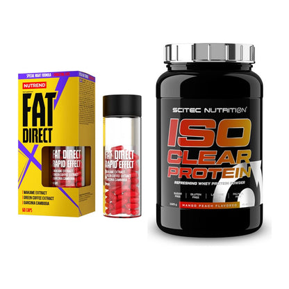 Diät-Duo: Nutrend Fat Direct + Scitec IsoClear Protein – alle enthaltenen Artikel