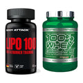 Diät-Duo: Body Attack Lipo 100 + Scitec Whey Isolate – alle enthaltenen Artikel