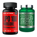Diät-Duo: Body Attack LIPO 100-HARDCORE + Scitec Whey Isolate – alle enthaltenen Artikel