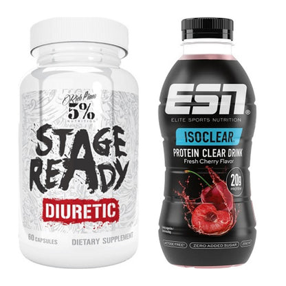 Diät-Duo: 5% Nutrition Stage Ready Diuretic + ESN Isoclear RTD – alle enthaltenen Artikel