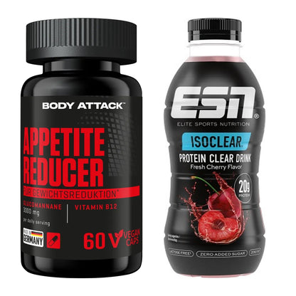 Diät-Duo: Body Attack Appetite Reducer + ESN Isoclear RTD – alle enthaltenen Artikel