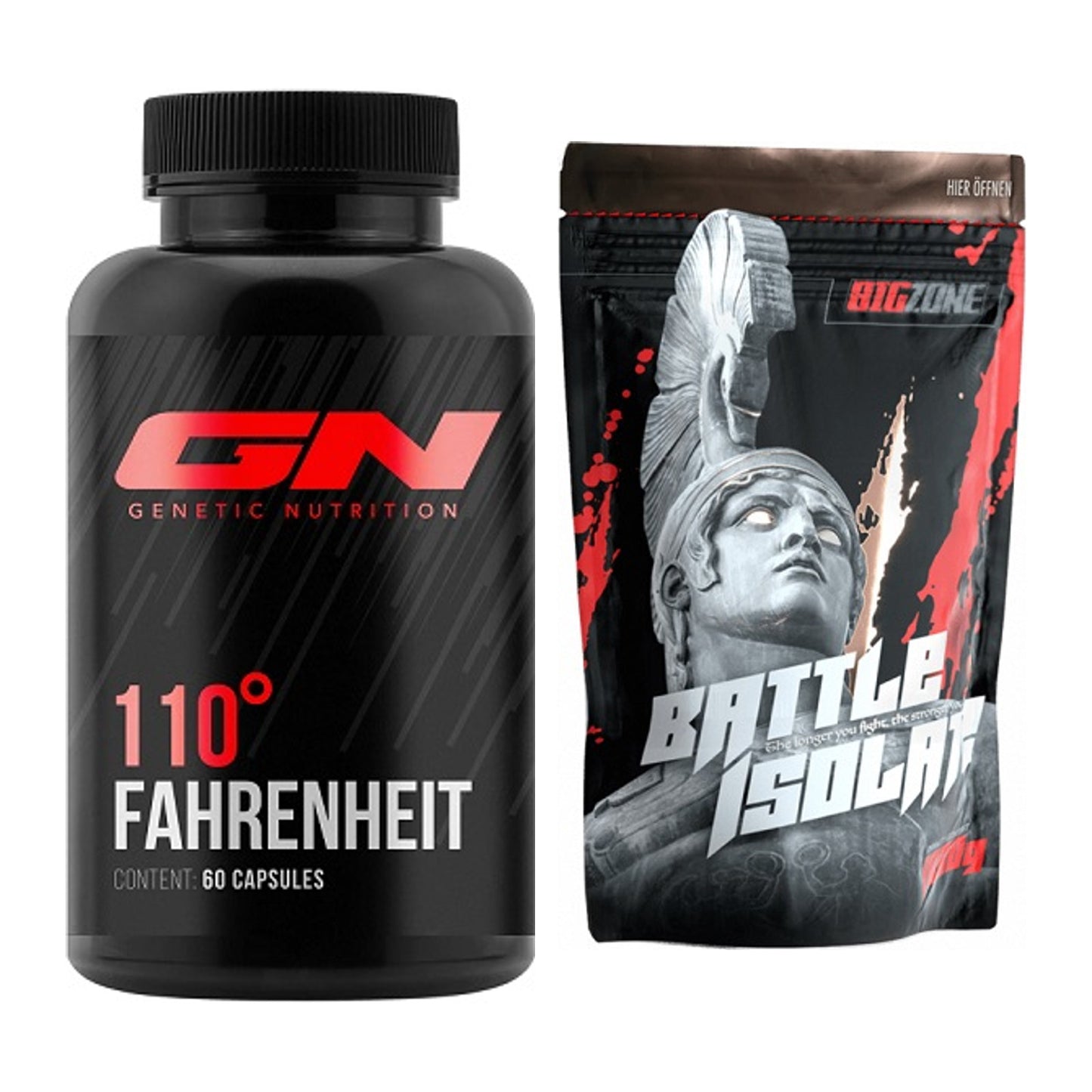 Diät-Duo: GN 110 Fahrenheit Burner + Big Zone Battle Isolate – alle enthaltenen Artikel