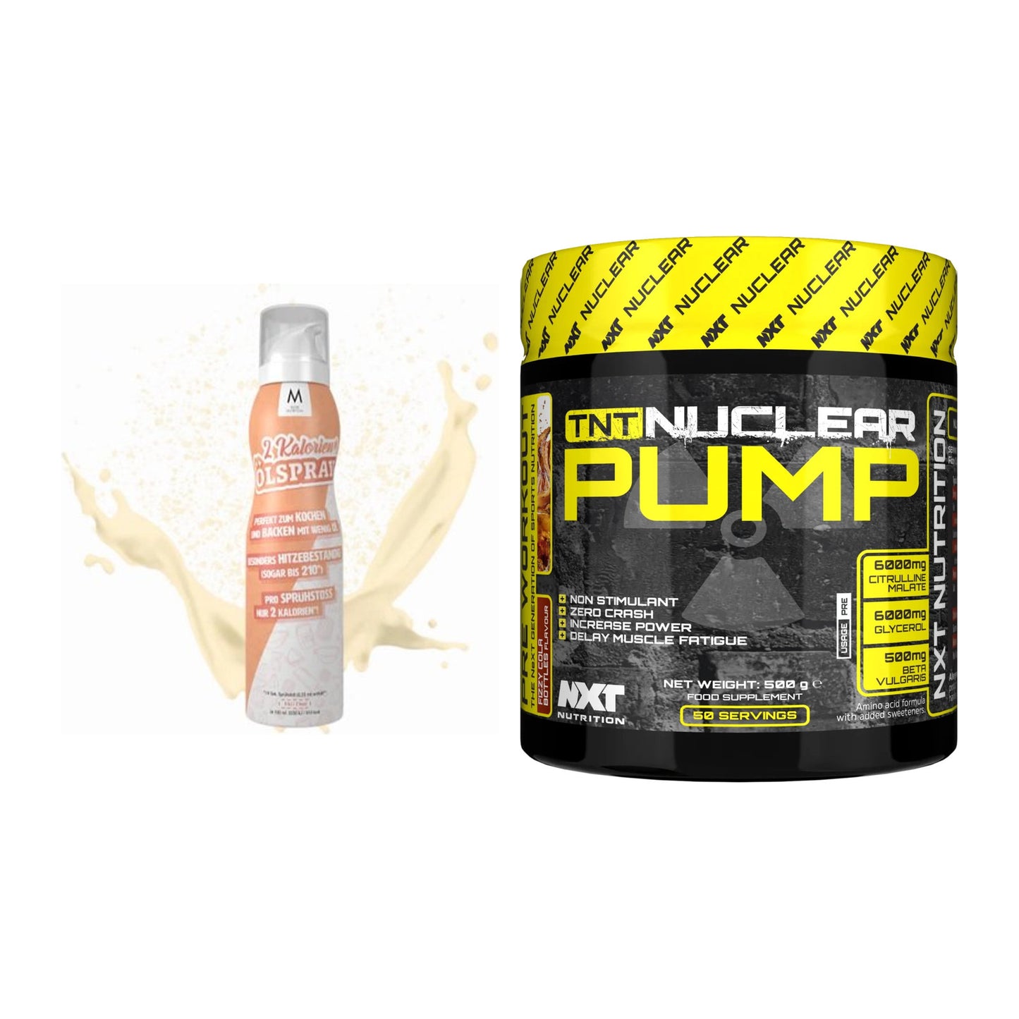 Diät-Duo: More Nutrition 2 Kalorien + NXT Nutrition TNT Nuclear – alle enthaltenen Artikel