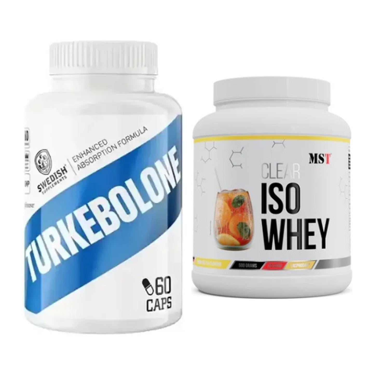 Diät-Duo: Swedish Supplements Turkebolone + MST Iso Clear – alle enthaltenen Artikel
