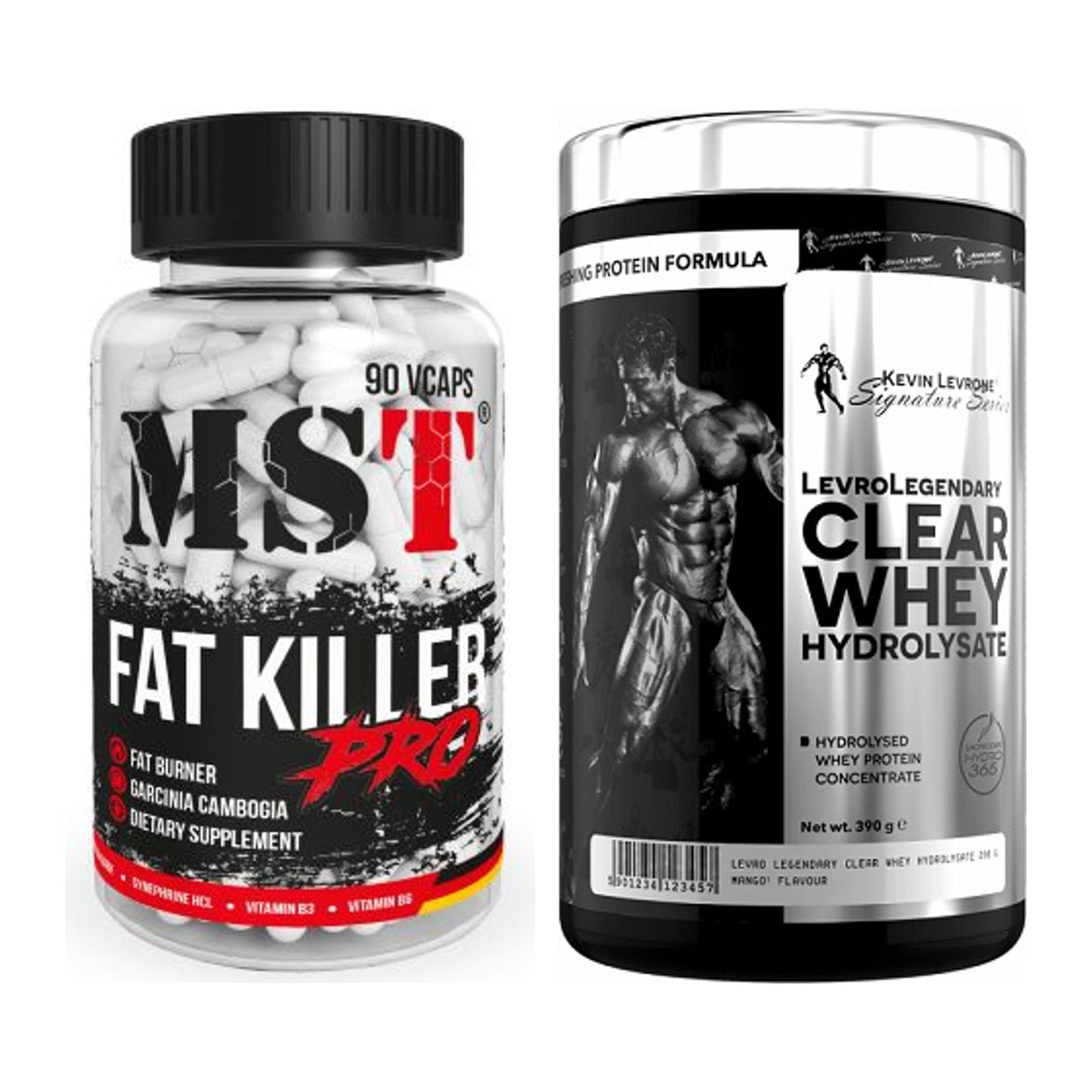 Diät-Duo: MST Fat Killer + Kevin Levrone Clear Whey – alle enthaltenen Artikel