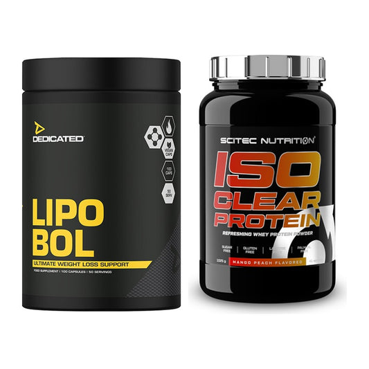Diät-Duo: Dedicated Lipo-Bol + Scitec IsoClear Protein – alle enthaltenen Artikel