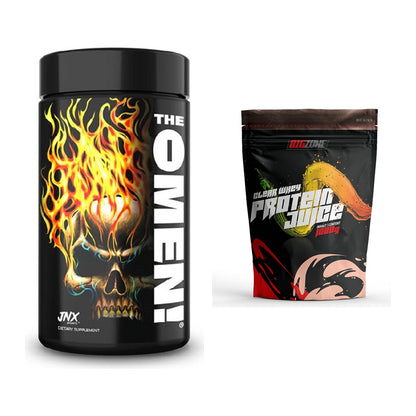 Diät-Duo: JNX Sports The Omen! 100 + Big Zone Clear Whey Protein – alle enthaltenen Artikel